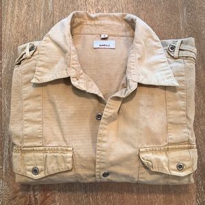Gramicci Medium Tan Long Sleeve Overshirt